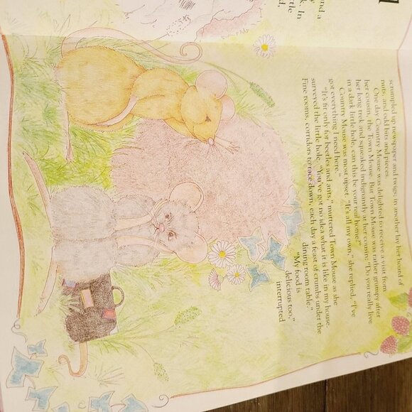 Vintage 1987 Town House & Country Mouse And Other Tales Picture Book Jane Harvey - Picture 11 of 14